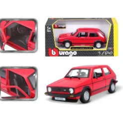Volkswagen Golf Mk1 GTI - 1979 - Röd - Bburago - 1:24