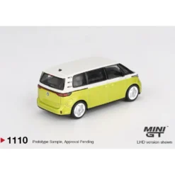 Volkswagen ID.Buzz Candy White/ Pomelo Yellow - Vit - 1110 - Mini GT - 1:64