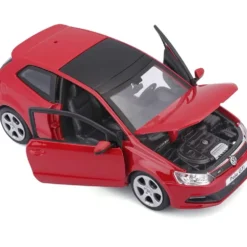 Volkswagen Polo GTI Mark 5 - Röd - Bburago - 1:24