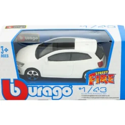 Volkswagen Polo Mk5 GTI - Vit - Bburago - 9 cm