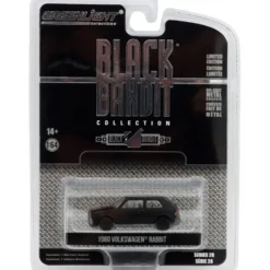 1980 Volkswagen Rabbit - Black Bandit - GreenLight - 1:64