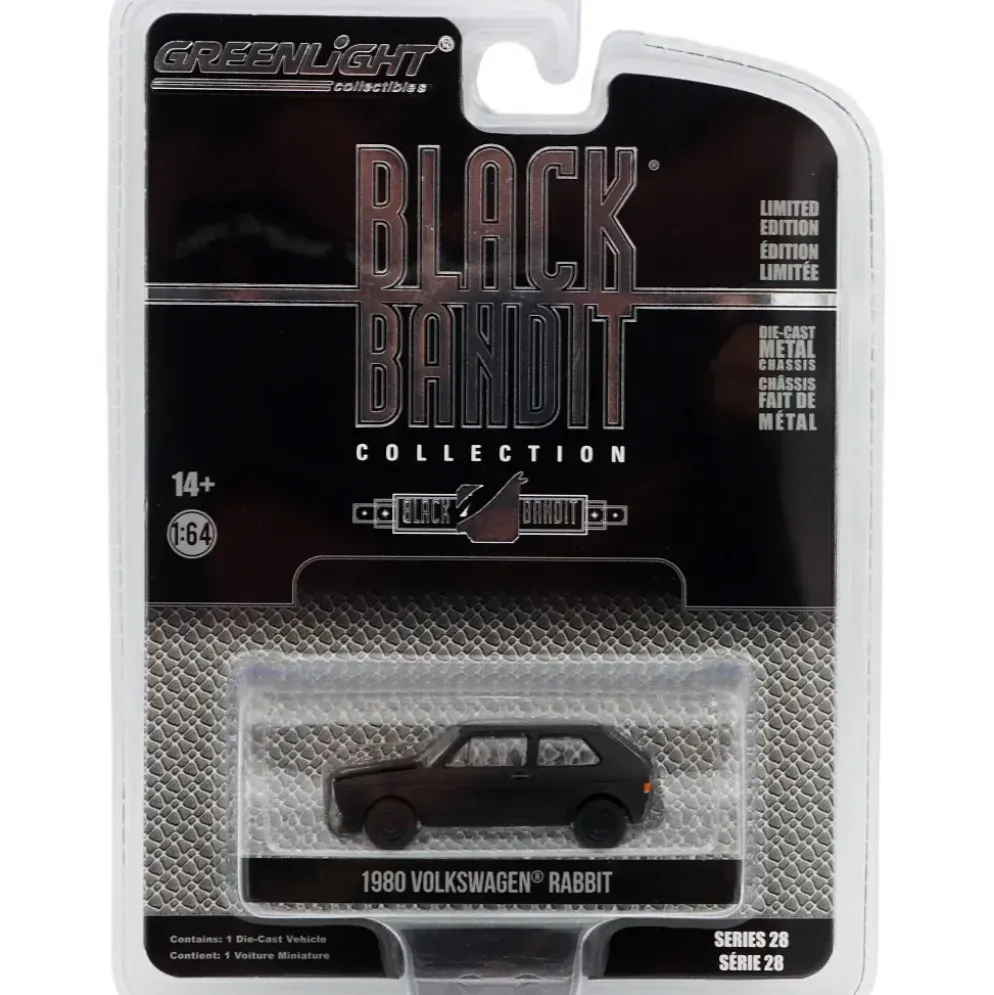 1980 Volkswagen Rabbit - Black Bandit - GreenLight - 1:64