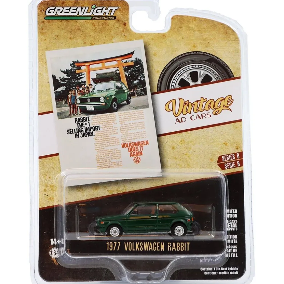 1977 Volkswagen Rabbit - Vintage Ad Cars - GreenLight 1:64