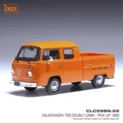 Volkswagen T2B Double Cabin - 1982 - Orange - Ixo Models - 1:43