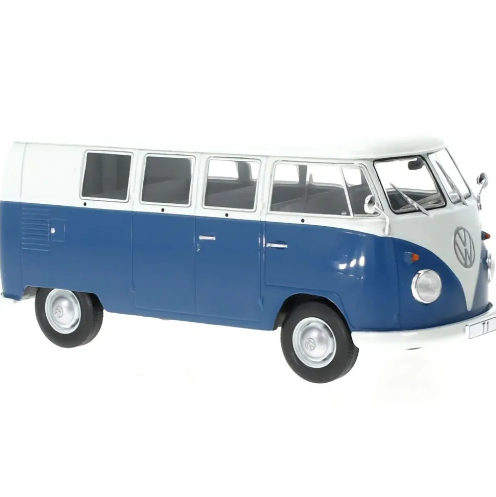 Volkswagen T1 - Blå / Vit - 1960 - WhiteBox - 1:24