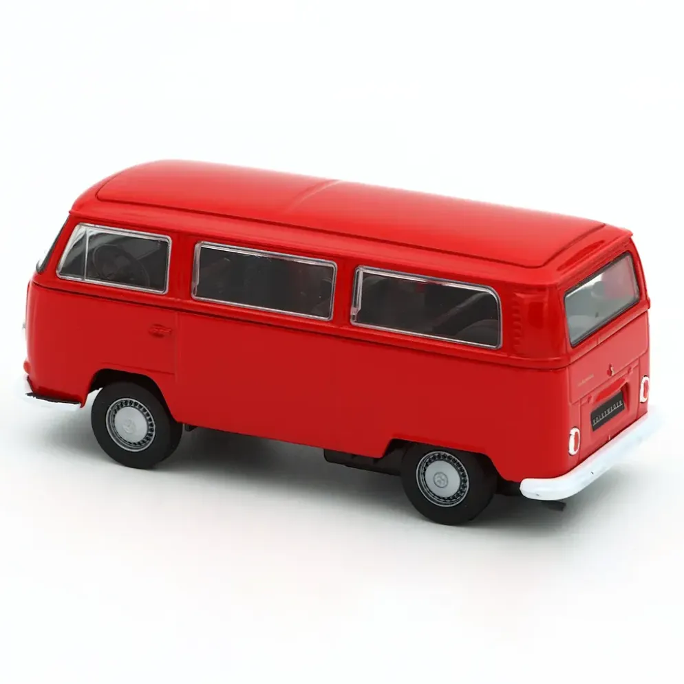 Volkswagen T2 Bus - 1972 - Röd - Welly - 11 cm