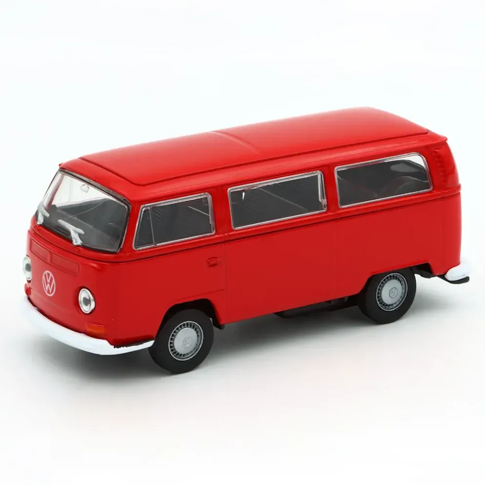 Volkswagen T2 Bus - 1972 - Röd - Welly - 11 cm