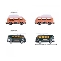 Volkswagen T1 + T3 - Volkswagen The Originals - Majorette