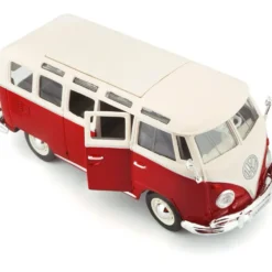 Volkswagen Van "Samba" Bus - Röd - Maisto - 1:25