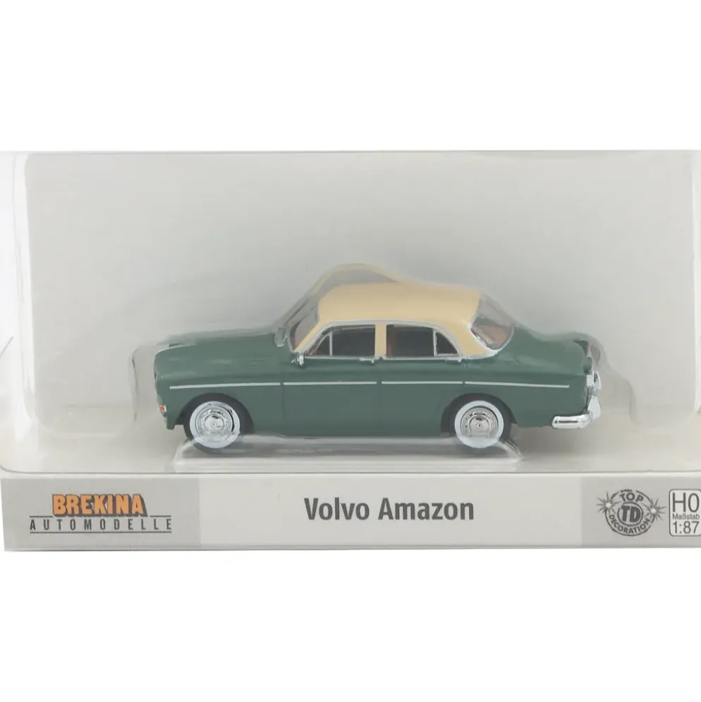 Volvo Amazon - Mörkgrön/Beige - Brekina - 1:87