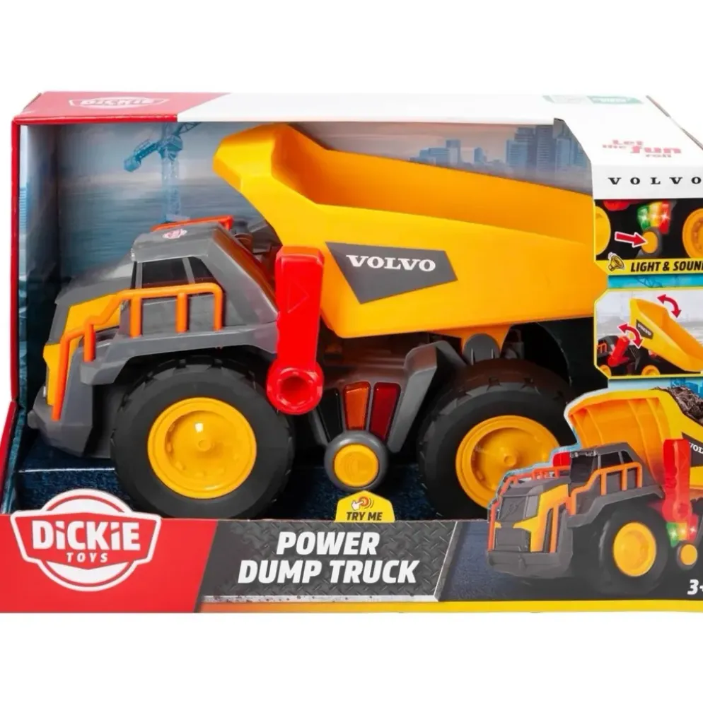 Volvo Dumper - Power Dump Truck - Dickie Toys - 30 cm