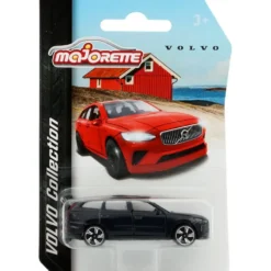Volvo EX90 - Svart - Röd Stuga - Majorette - 7 cm