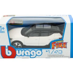 Volvo EX40 - Vit / Svart - Bburago - 1:43 - 10 cm