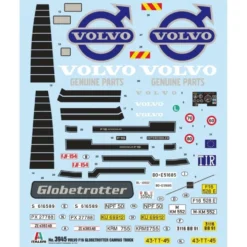 Volvo F16 Globetrotter Canvas - 3945 - Italeri - 1:24