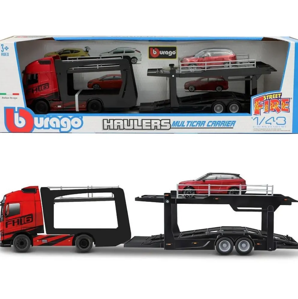 Volvo FH16 GL 750 XXL + Land Rover LRX - Bburago - 46 cm