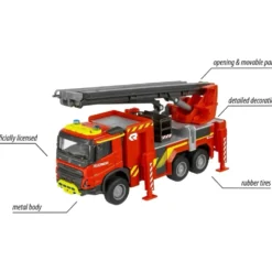 Volvo FMX Brandbil - Truck Fire Engine - Majorette - 19 cm