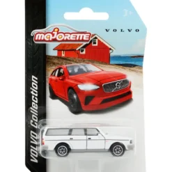Volvo 240 GL Estate - Vit - Röd Stuga - Majorette - 7 cm
