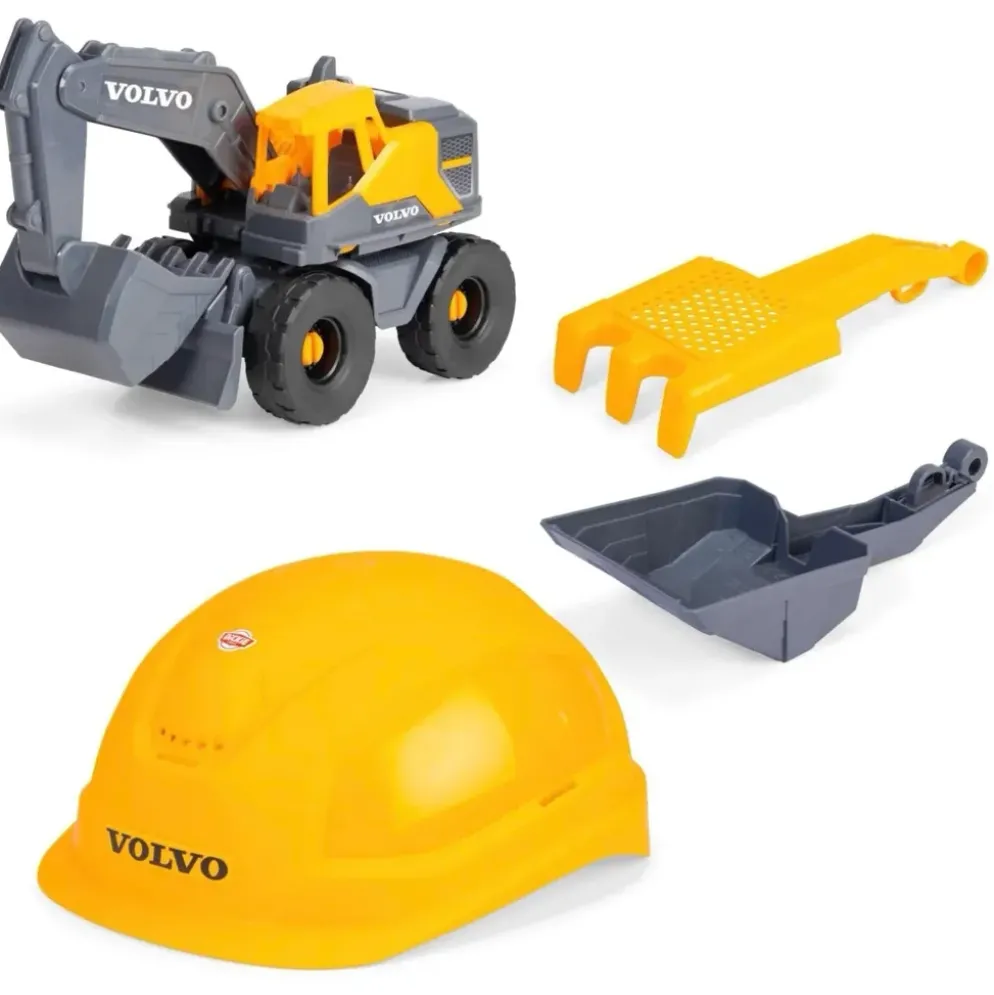 Volvo Grävmaskin + Hjälm - Lekset - Dickie Toys