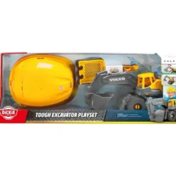 Volvo Grävmaskin + Hjälm - Lekset - Dickie Toys