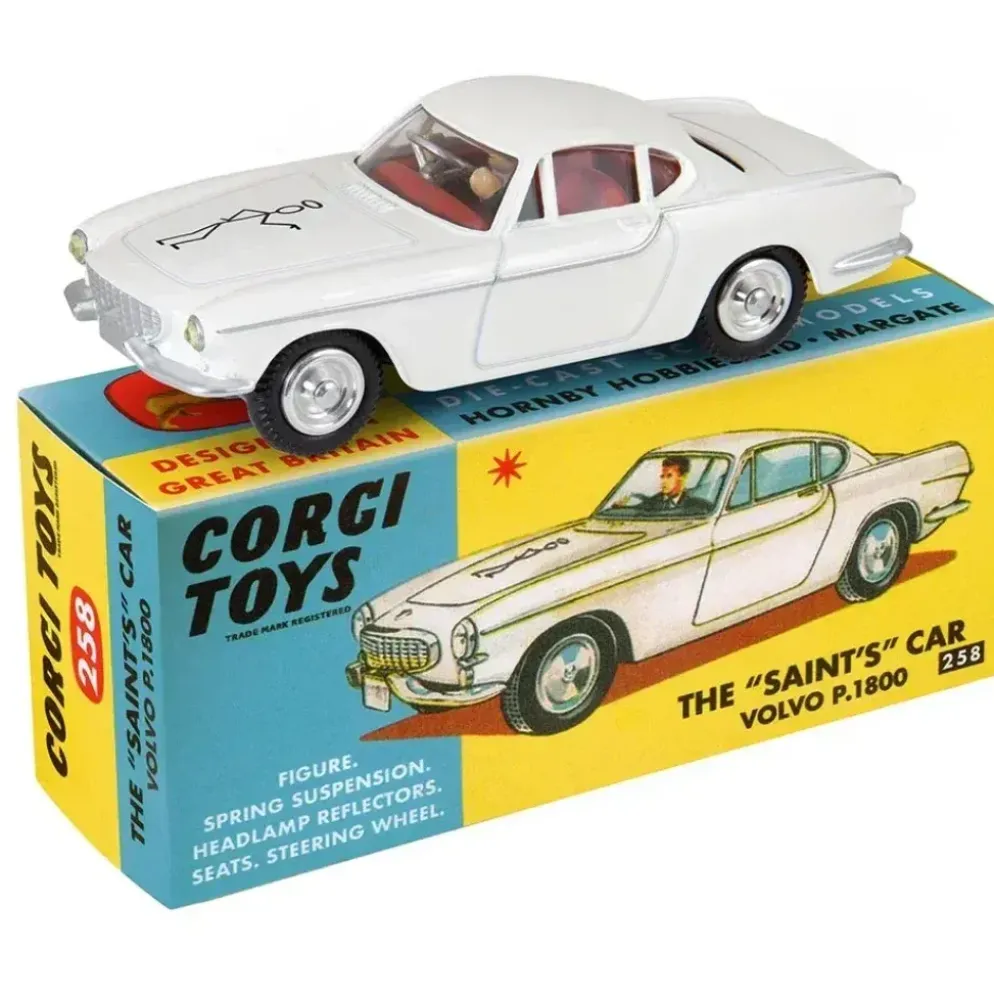 Volvo P1800 - Vit - The Saint - 258 - Corgi Toys - 1:45