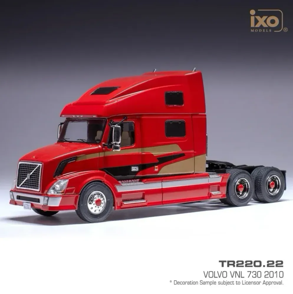 Volvo VNL 730 - 2010 - Röd - Ixo Models - 1:43