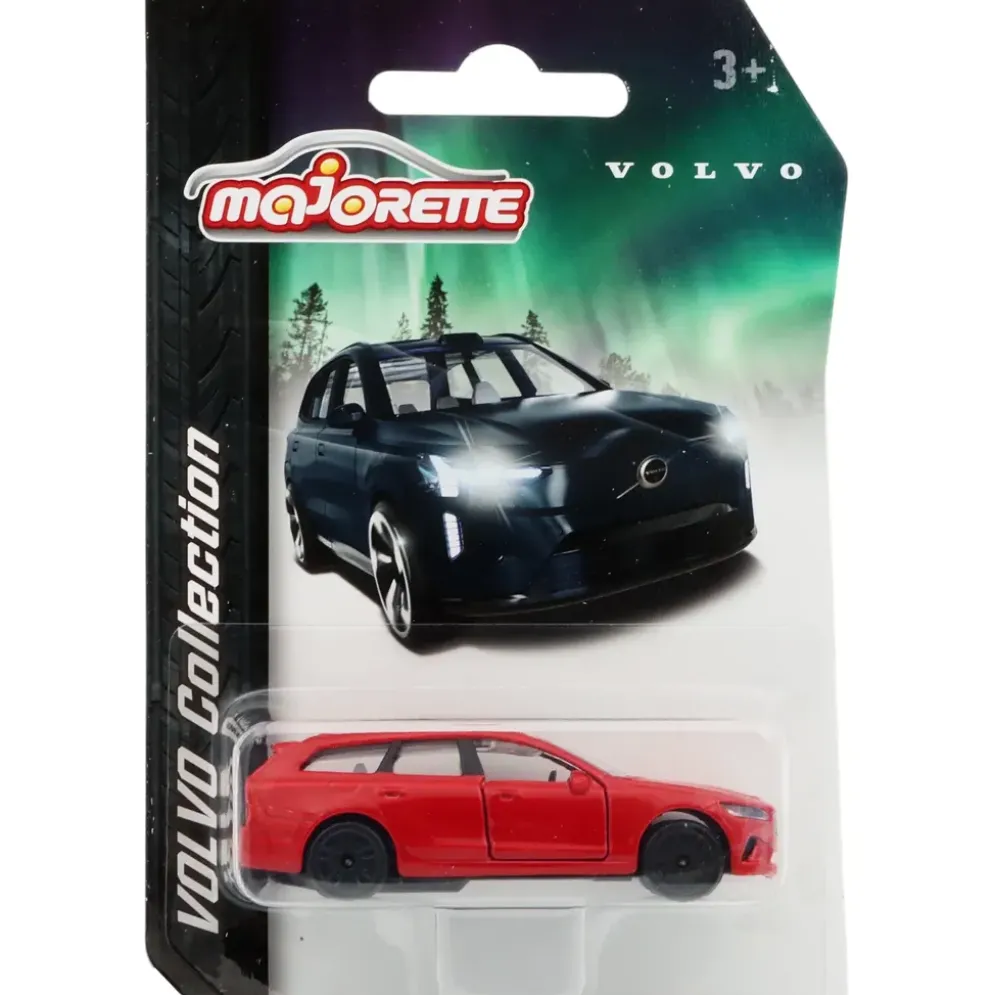 Volvo V90 - Röd - Norrsken - Majorette - 7 cm