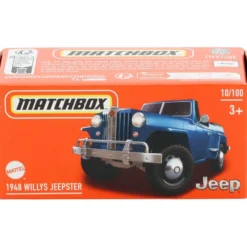 1948 Willys Jeepster - Blå - Power Grab - Matchbox