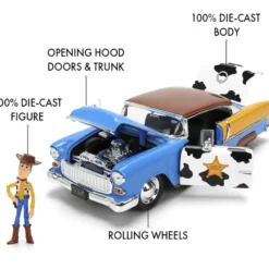 Woody & 1955 Chevrolet Bel Air - Toy Story - Jada - 1:24