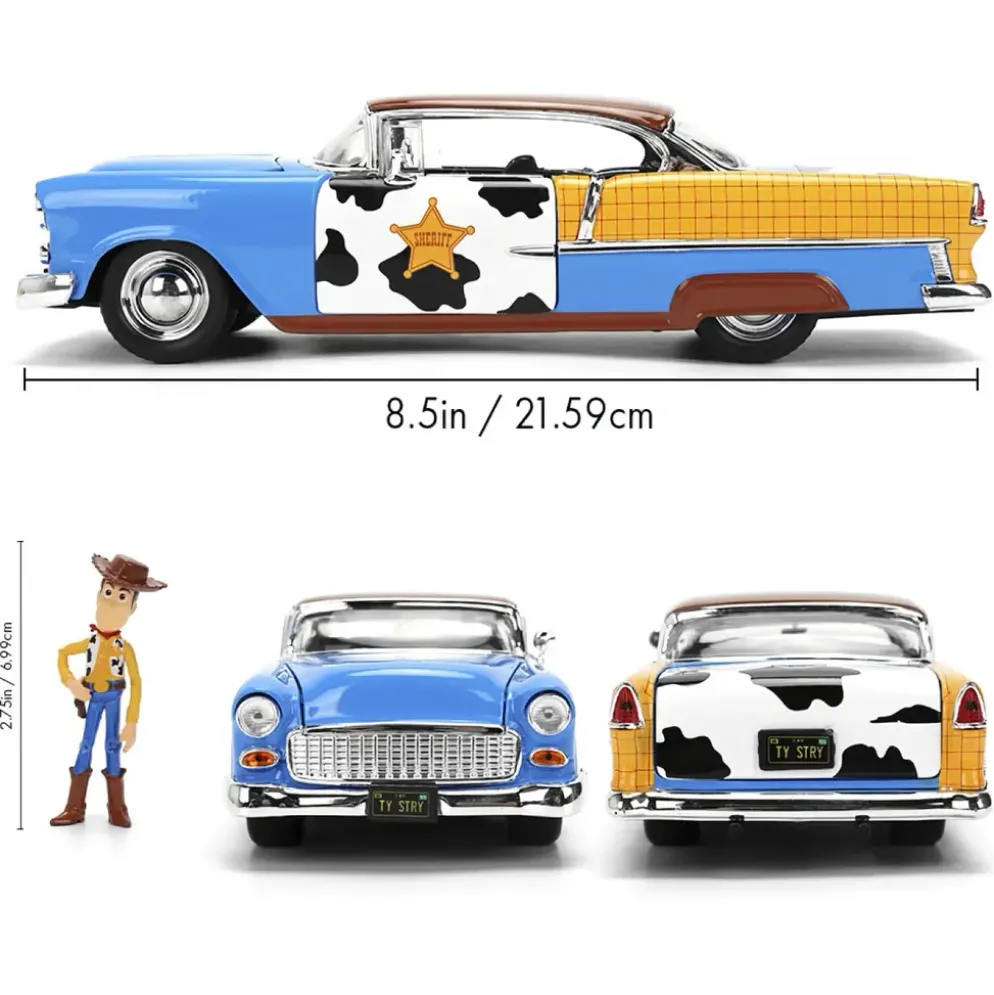Woody & 1955 Chevrolet Bel Air - Toy Story - Jada - 1:24
