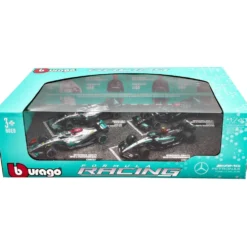 4 x Lewis Hamilton - Mercedes-AMG F1 - Bburago - 1:43