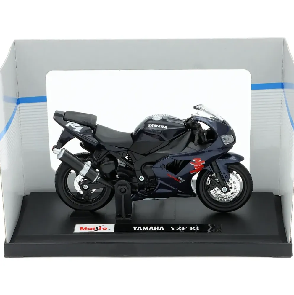 Yamaha YZF-R1 - Motorcykel - Svart - Maisto - 11 cm